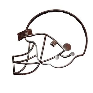 Hobby Lobby Metal Football Helmet Wall Decor Man Cave Christmas‎ Gift